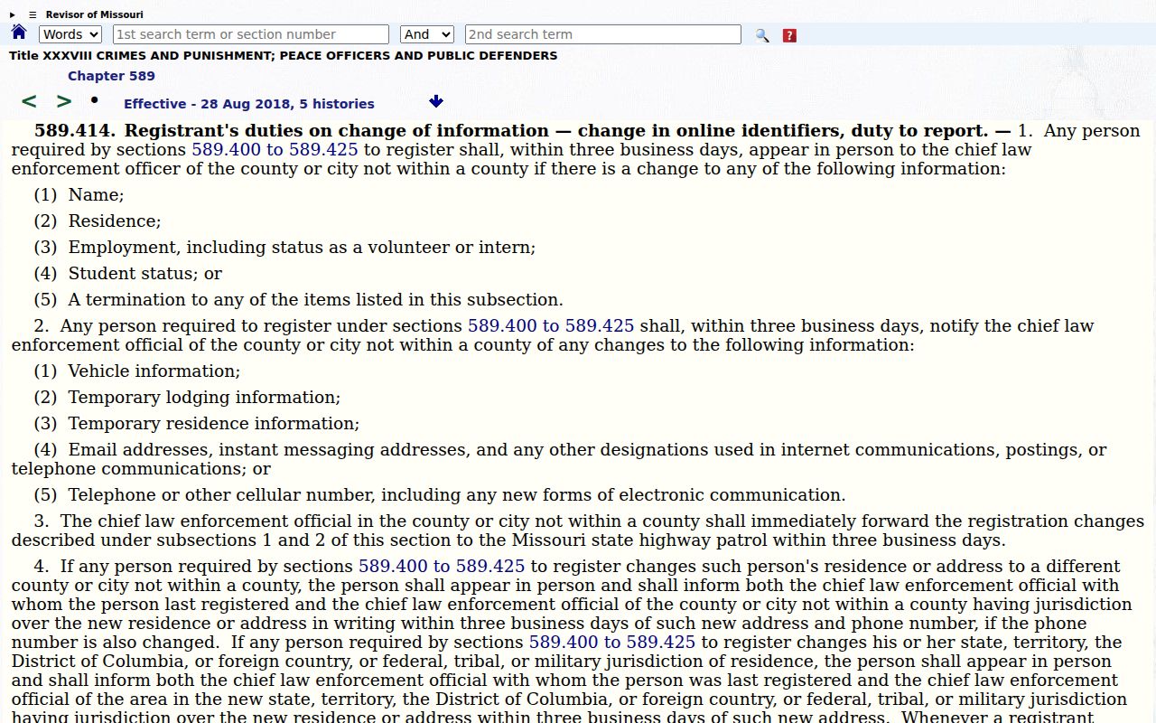 Livingston County sex offender tier and reporting rules